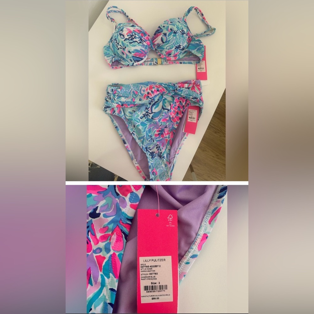 Lilly Pulitzer Bathing Suit Bottoms Size 2